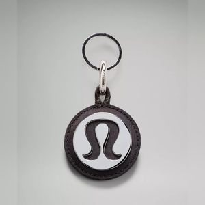 lululemon Logo Bag Charm & Keychain black